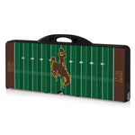 Wyoming Cowboys Football Field - Picnic Table Portable Folding Table with Seats