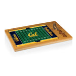 Cal Bears Football Field - Icon Glass Top Cutting Board & Knife Set