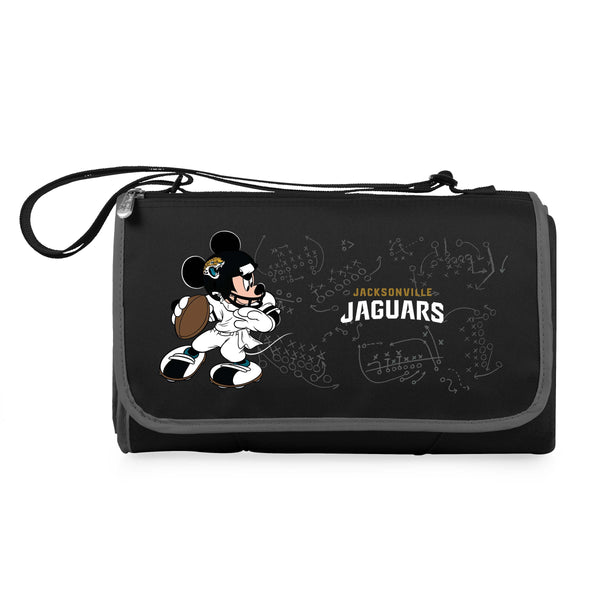 Jacksonville Jaguars Mickey Mouse - Blanket Tote Outdoor Picnic Blanket