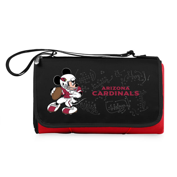 Arizona Cardinals Mickey Mouse - Blanket Tote Outdoor Picnic Blanket