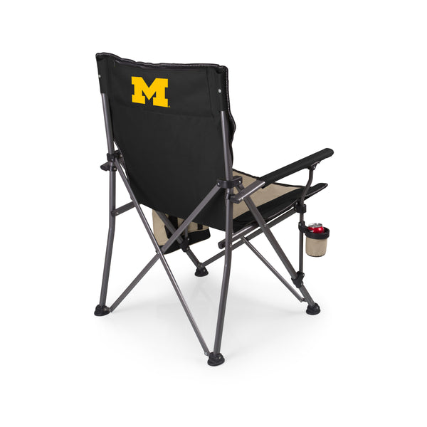 Michigan Wolverines - Big Bear XXL Camping Chair with Cooler