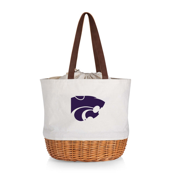 Kansas State Wildcats - Coronado Canvas and Willow Basket Tote