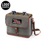 Insulated Double Growler Tote with 64 oz. Glass Growlers