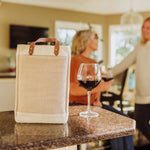 Arizona Coyotes - Pinot Jute 2 Bottle Insulated Wine Bag