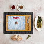 Arizona Coyotes Hockey Rink - Icon Glass Top Cutting Board & Knife Set