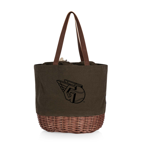 Cleveland Guardians - Coronado Canvas and Willow Basket Tote