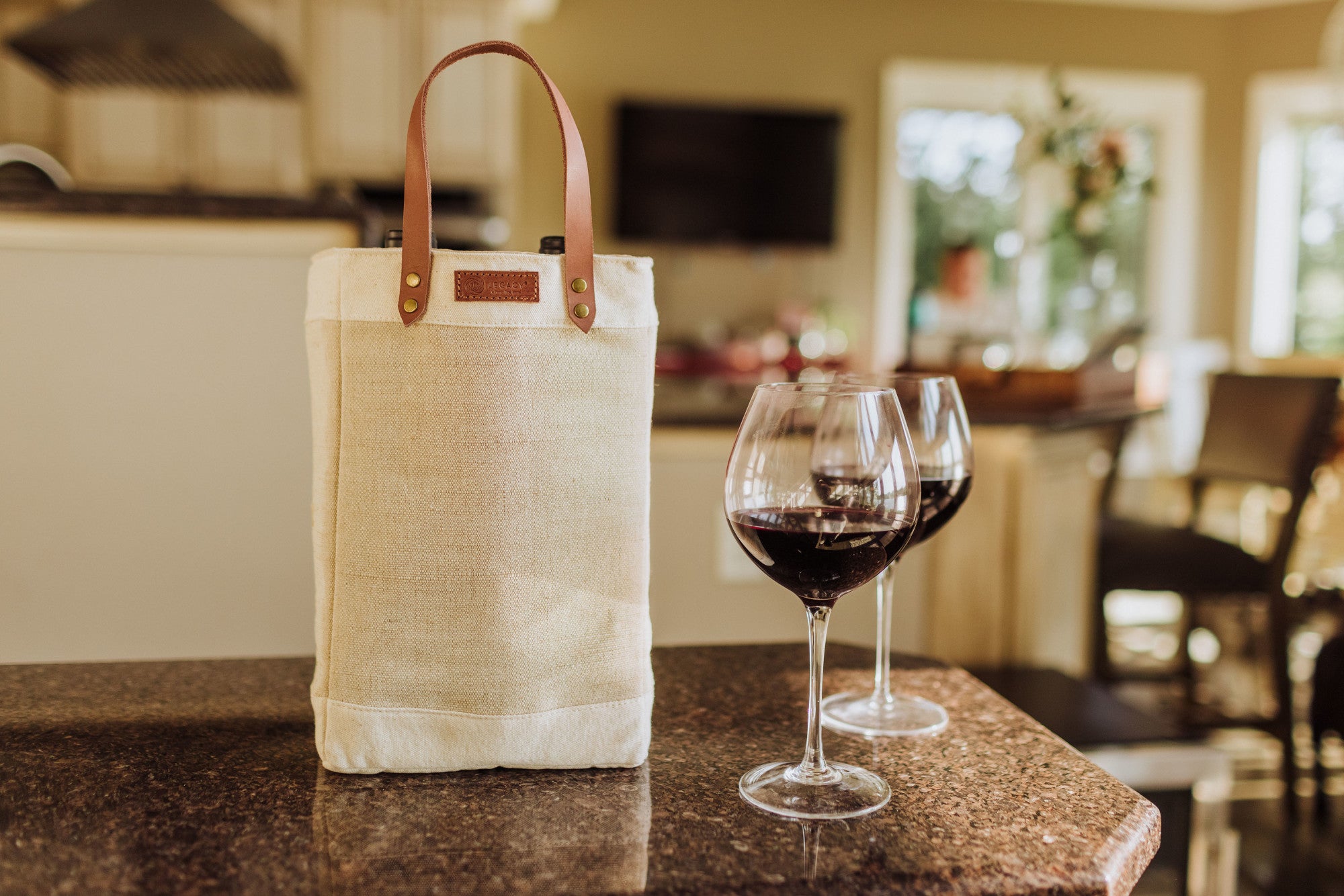 San Jose Sharks - Pinot Jute 2 Bottle Insulated Wine Bag