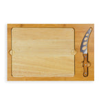 North Carolina Tar Heels - Icon Glass Top Cutting Board & Knife Set
