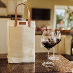 Pinot Jute 2 Bottle Insulated Wine Bag