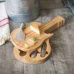 Guitar Cheese Cutting Board & Tools Set