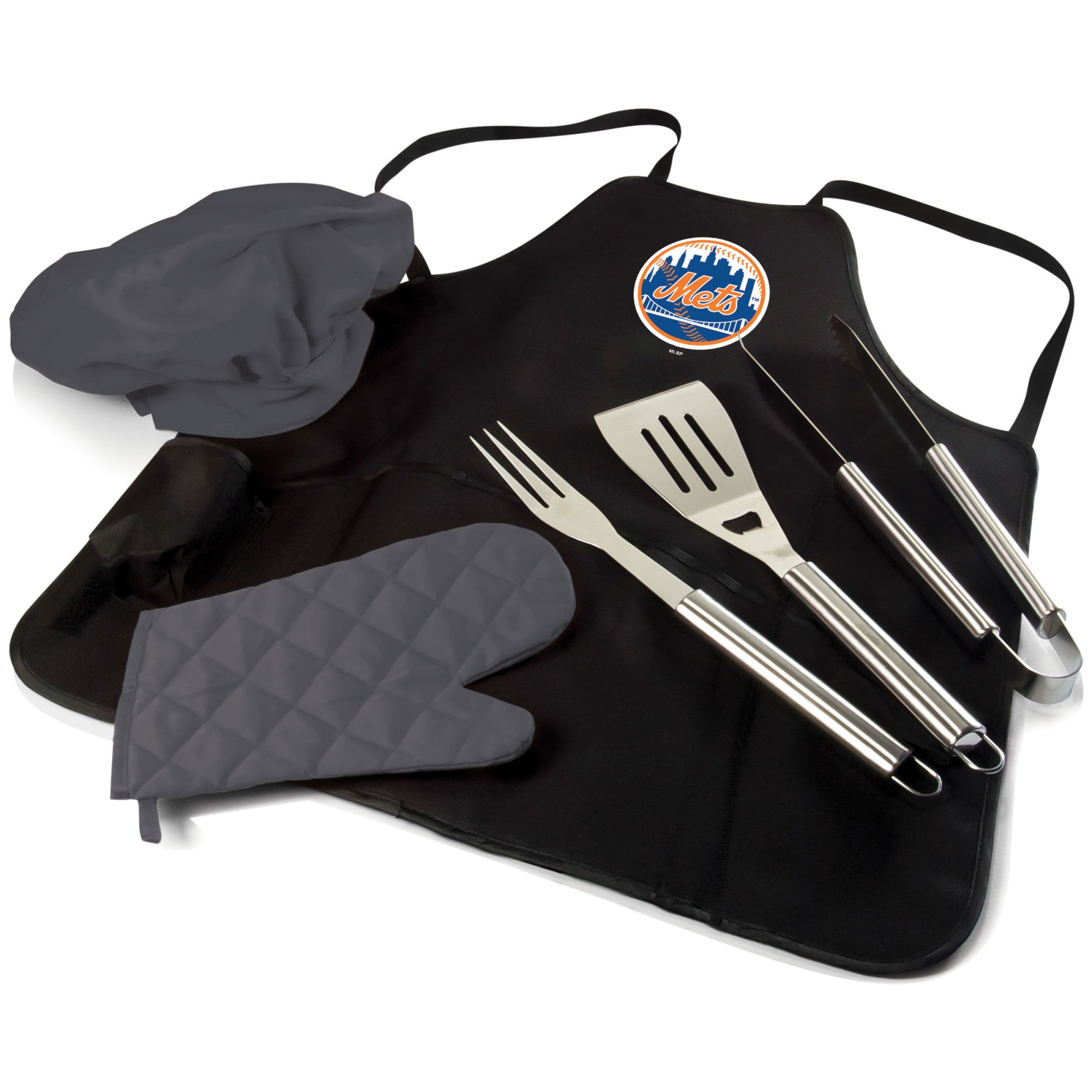 New York Mets - BBQ Apron Tote Pro Grill Set