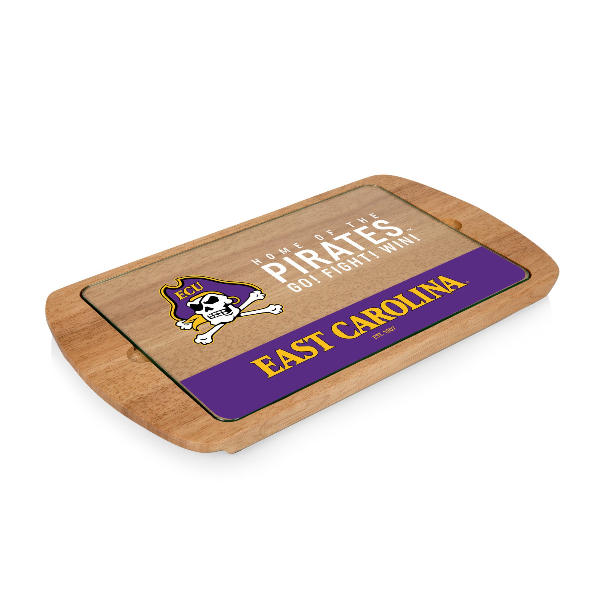 East Carolina Pirates - Billboard Glass Top Serving Tray