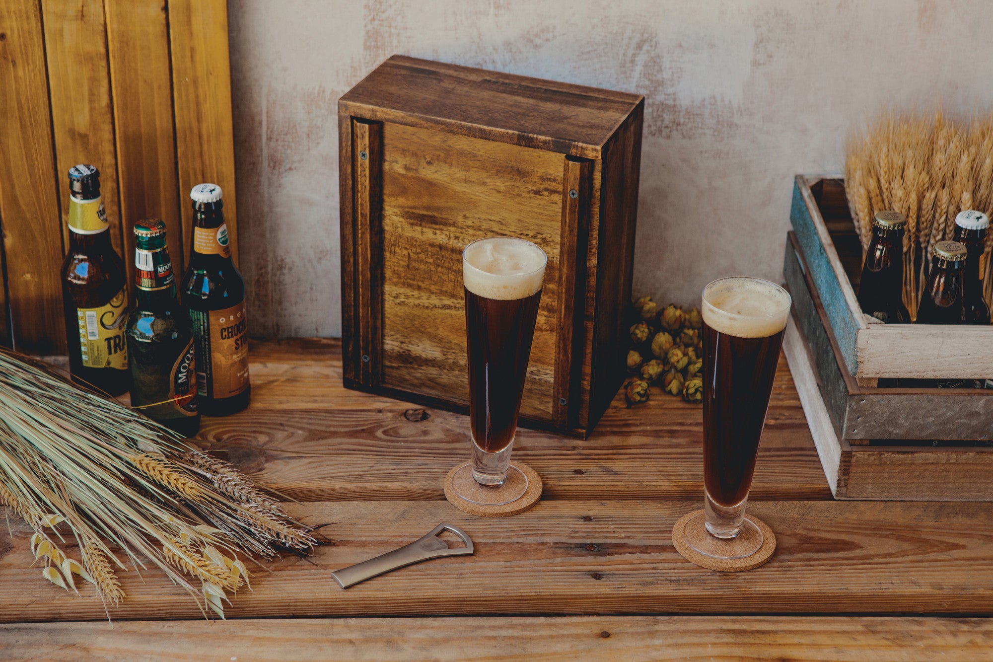 Texas Longhorns - Pilsner Beer Glass Gift Set