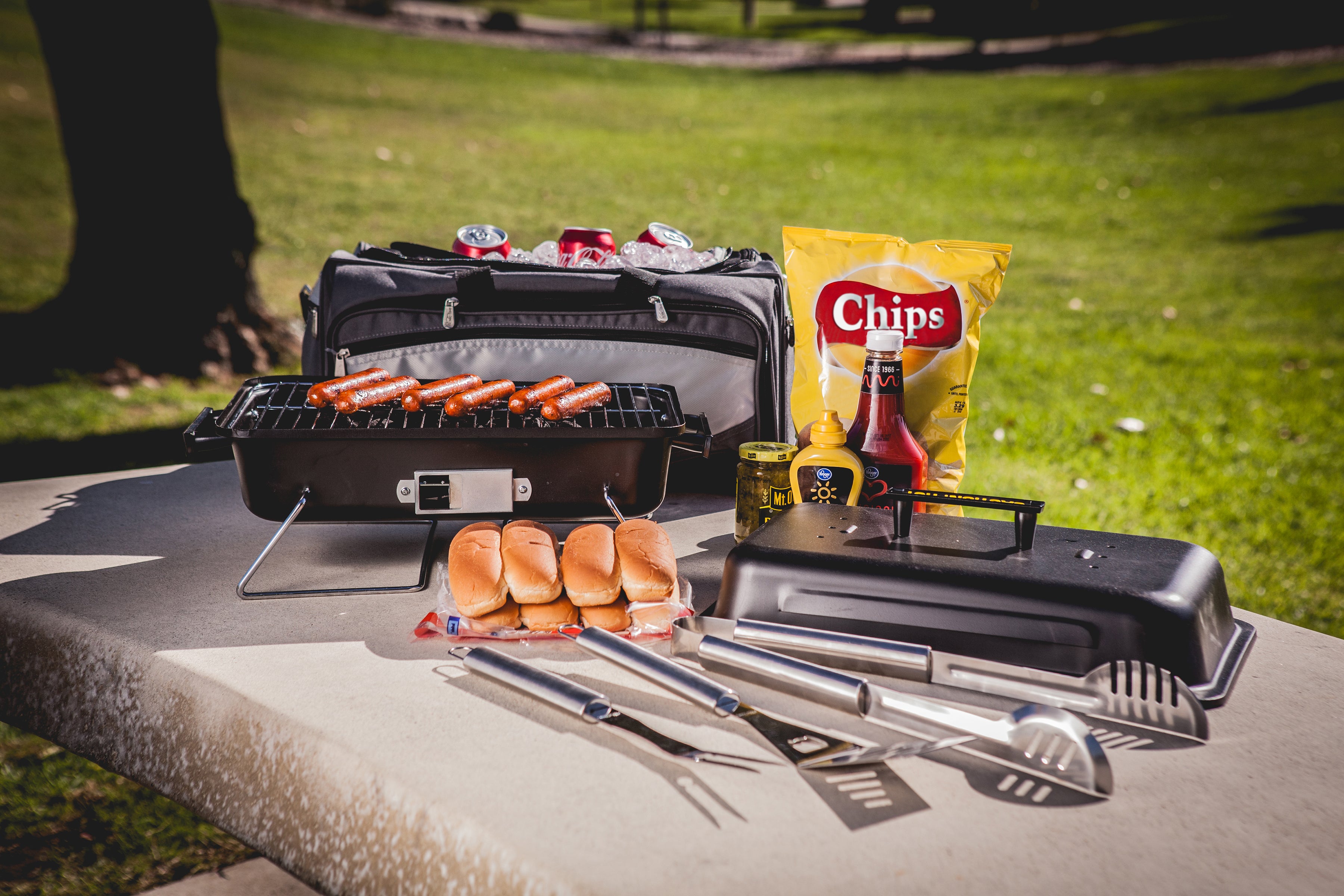 Indiana Hoosiers - Buccaneer Portable Charcoal Grill & Cooler Tote