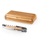 App State Mountaineers - Elan Deluxe Corkscrew In Bamboo Box