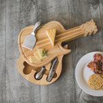 Guitar Cheese Cutting Board & Tools Set