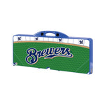 Milwaukee Brewers Baseball Diamond - Picnic Table Portable Folding Table with Seats