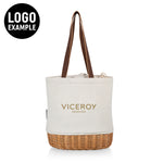 Pico Willow and Canvas Lunch Basket