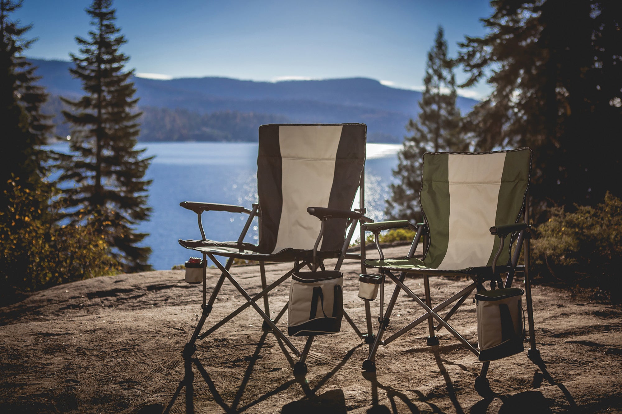 Northwestern Wildcats - Big Bear XXL Camping Chair with Cooler