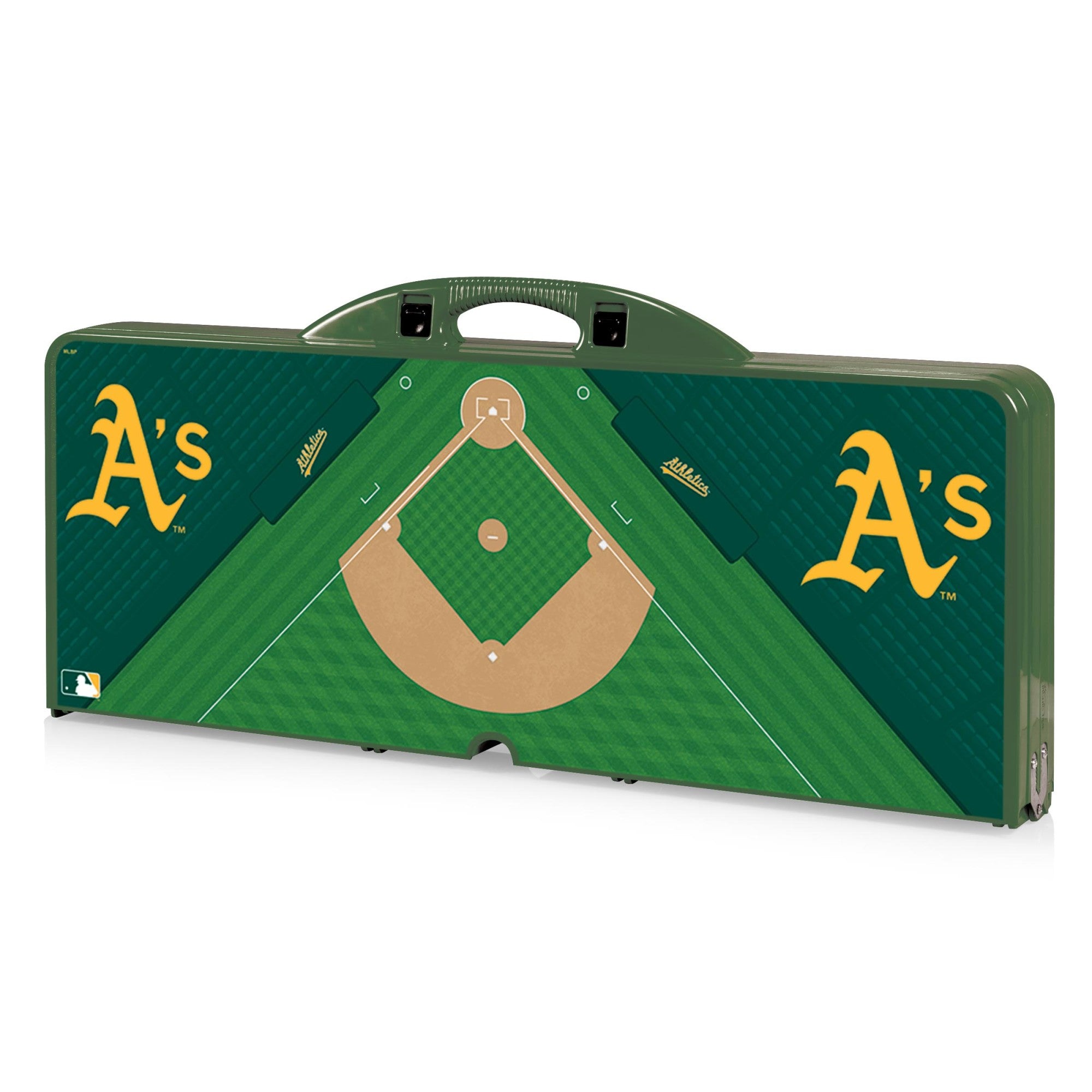 Oakland Athletics Baseball Diamond - Picnic Table Portable Folding Table with Seats