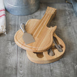 Guitar Cheese Cutting Board & Tools Set