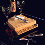 Piano Cheese Cutting Board & Tools Set