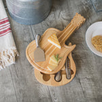 Guitar Cheese Cutting Board & Tools Set