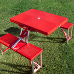 Ole Miss Rebels - Picnic Table Portable Folding Table with Seats