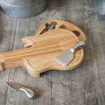 Guitar Cheese Cutting Board & Tools Set