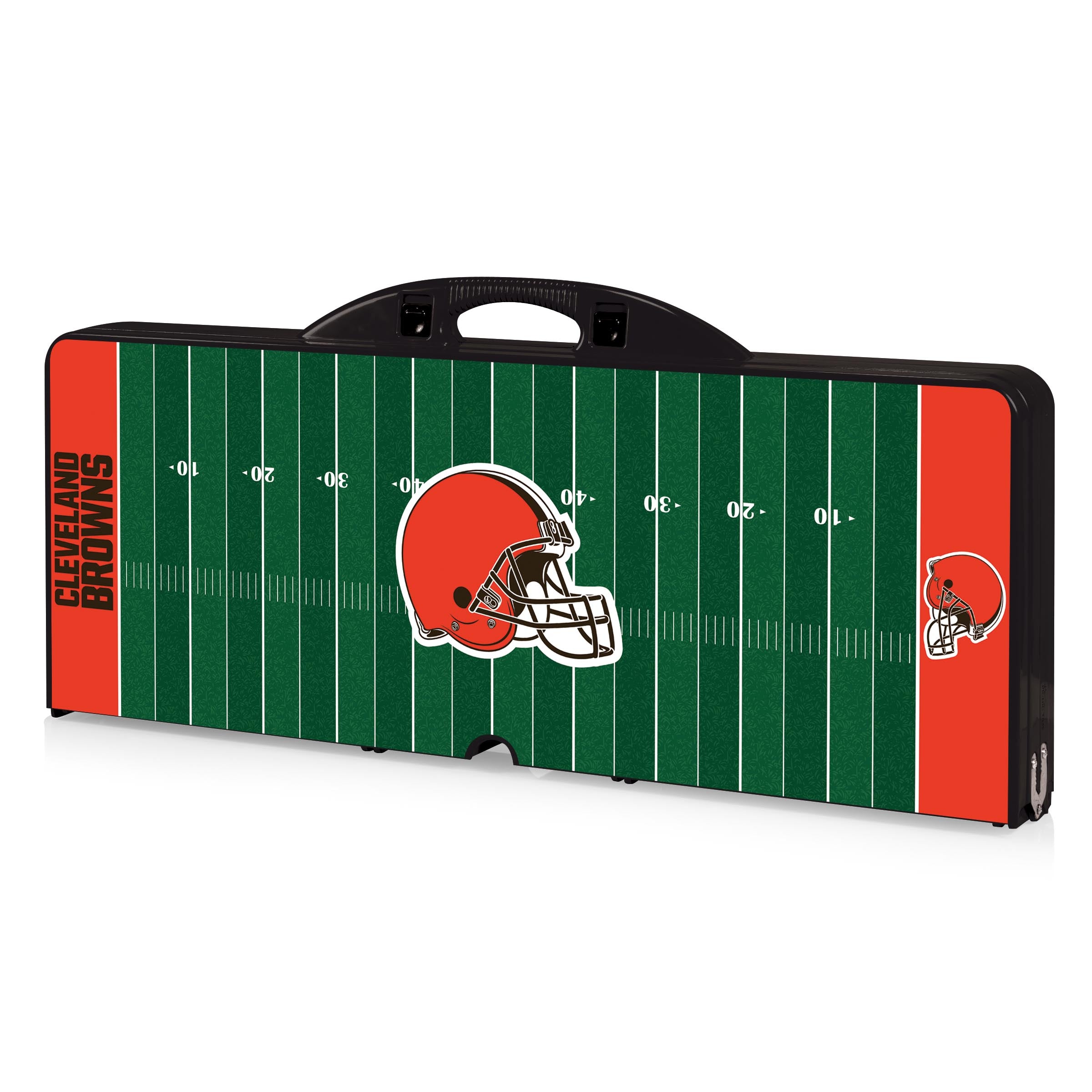 Cleveland Browns Football Field - Picnic Table Portable Folding Table with Seats