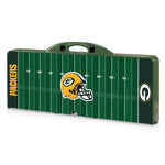 Football Field - Green Bay Packers - Picnic Table Portable Folding Table with Seats