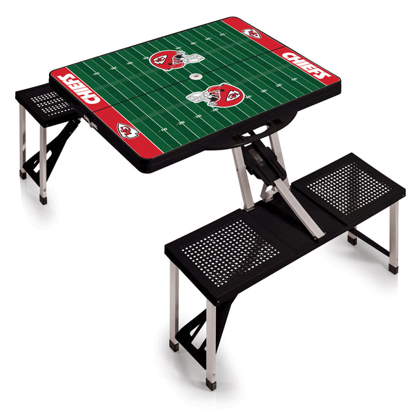 Kansas City Chiefs - Picnic Table Portable Folding Table with Seats