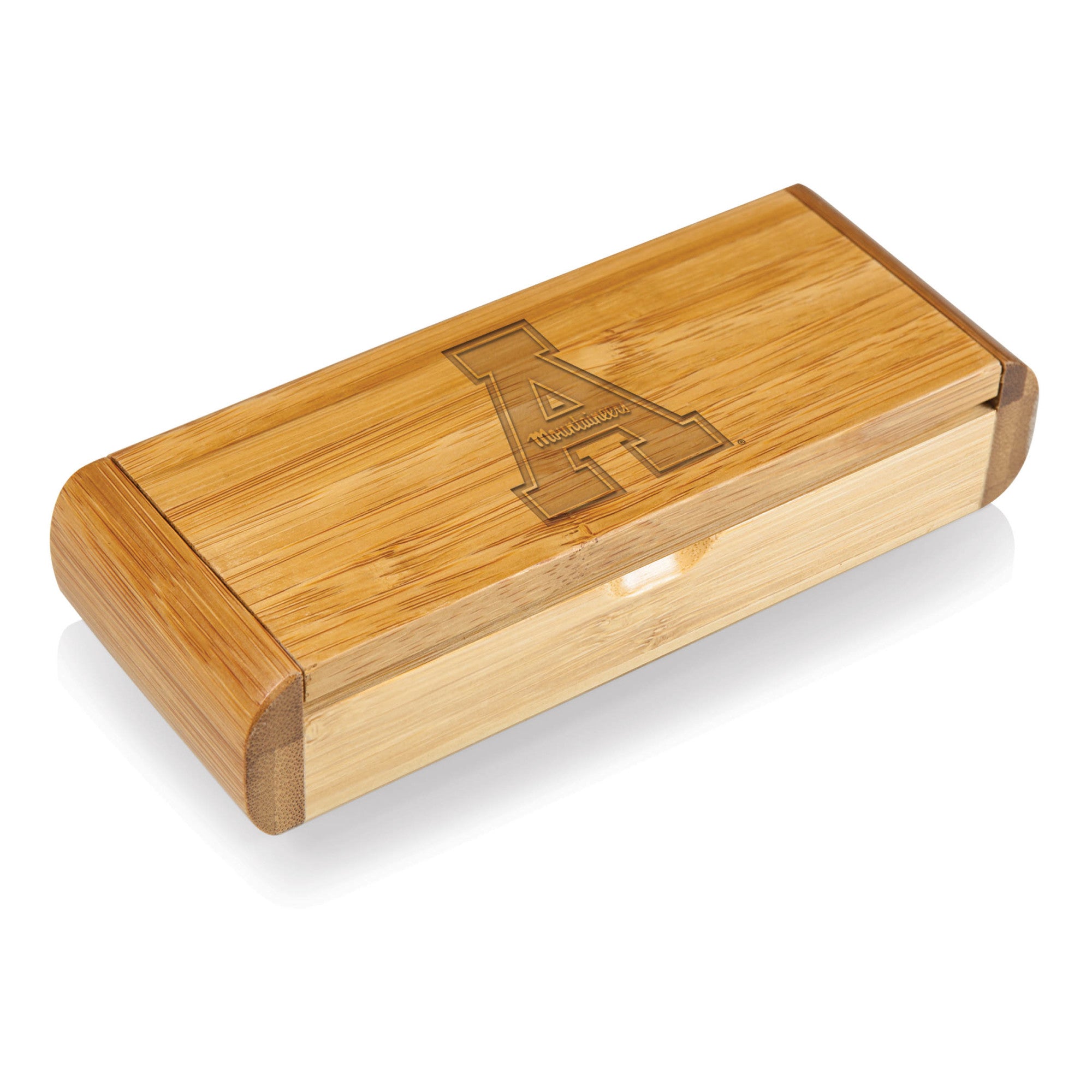 App State Mountaineers - Elan Deluxe Corkscrew In Bamboo Box