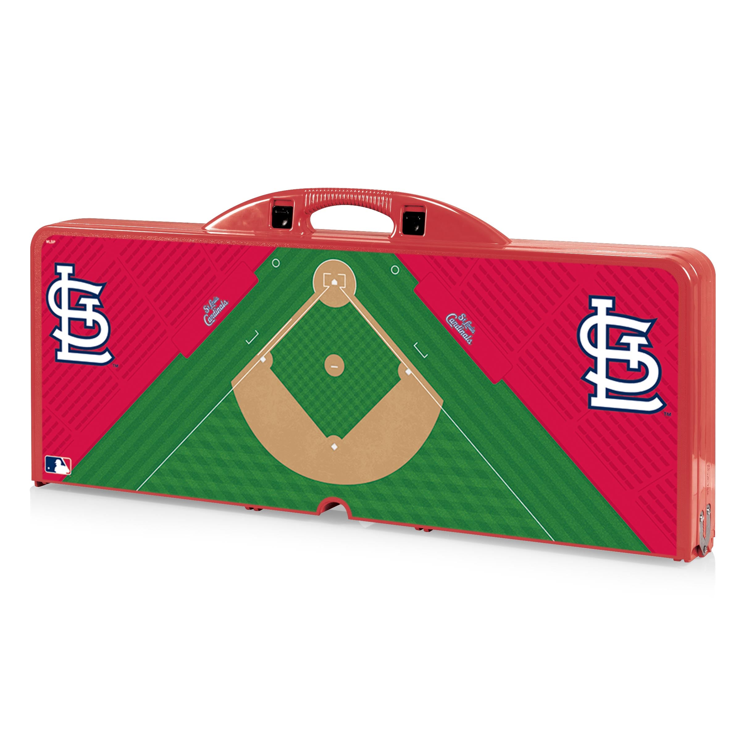 St. Louis Cardinals Baseball Diamond - Picnic Table Portable Folding Table with Seats