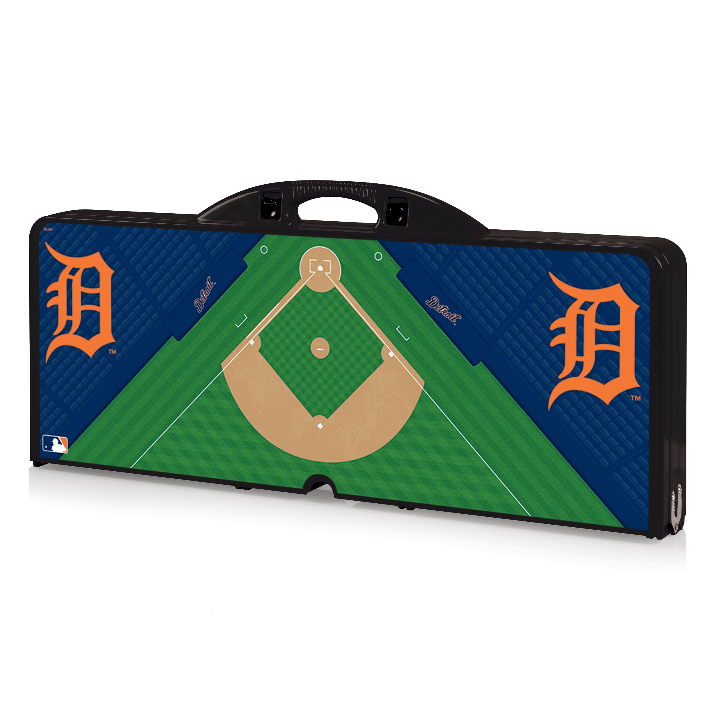 Detroit Tigers Baseball Diamond - Picnic Table Portable Folding Table with Seats