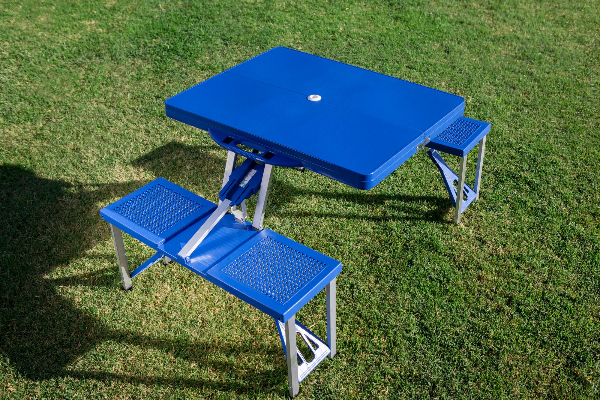 Texas Rangers Baseball Diamond - Picnic Table Portable Folding Table with Seats