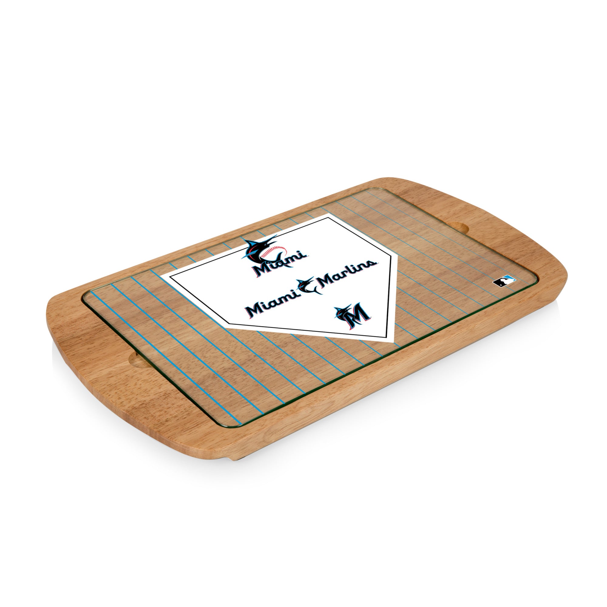 Miami Marlins - Billboard Glass Top Serving Tray