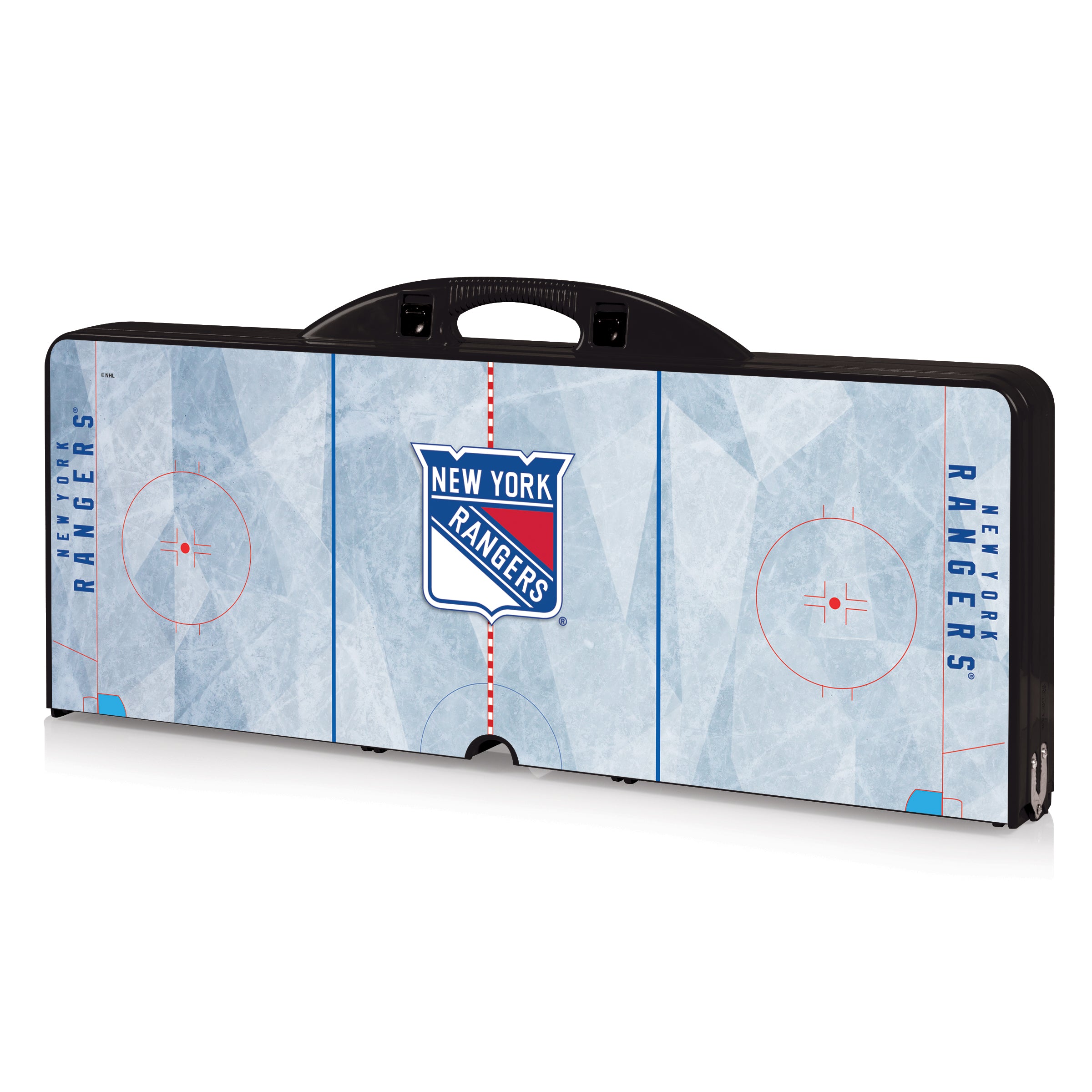 New York Rangers Hockey Rink - Picnic Table Portable Folding Table with Seats