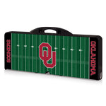 Oklahoma Sooners Football Field - Picnic Table Portable Folding Table with Seats
