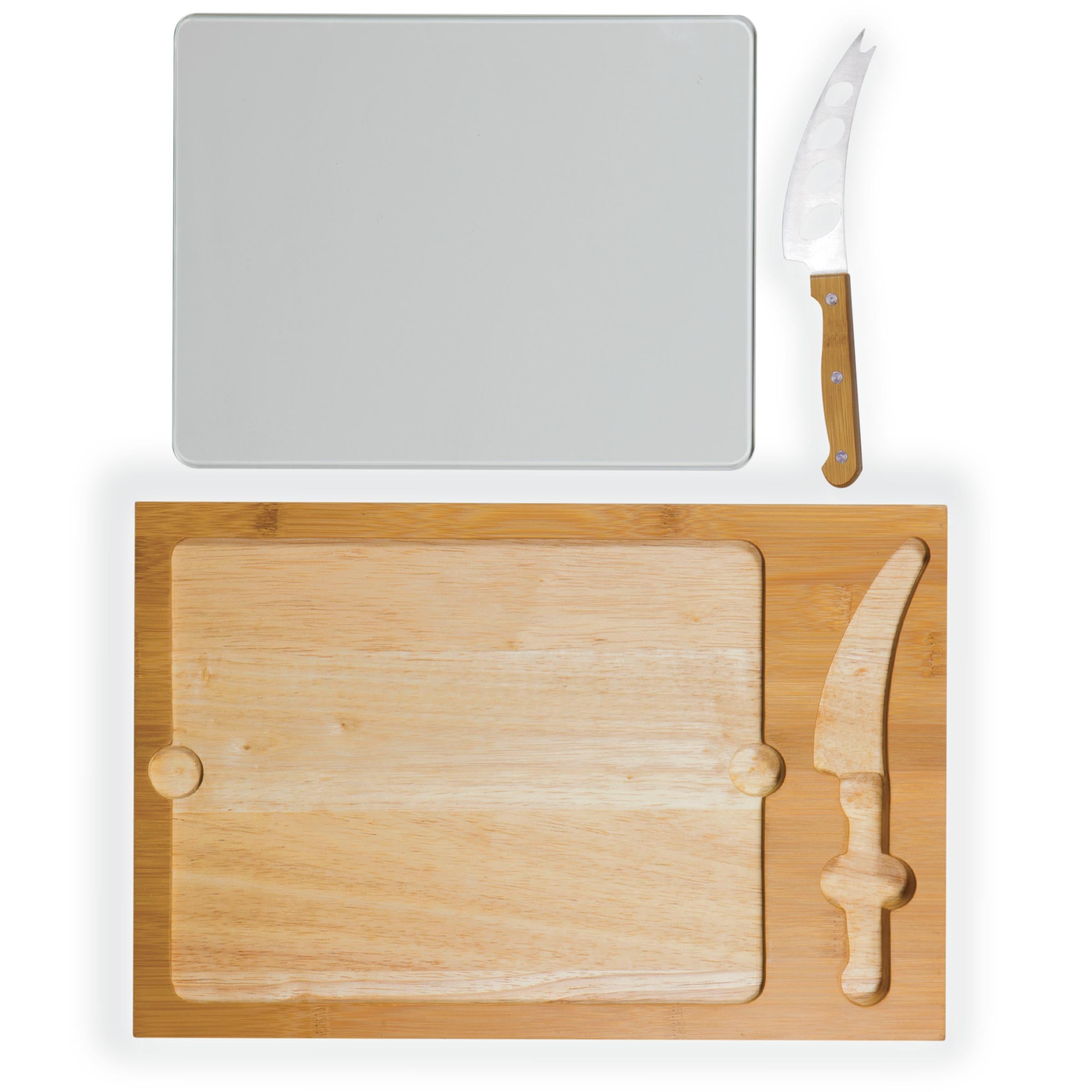 Vogue Wooden Universal Knife Block and Chopping Board