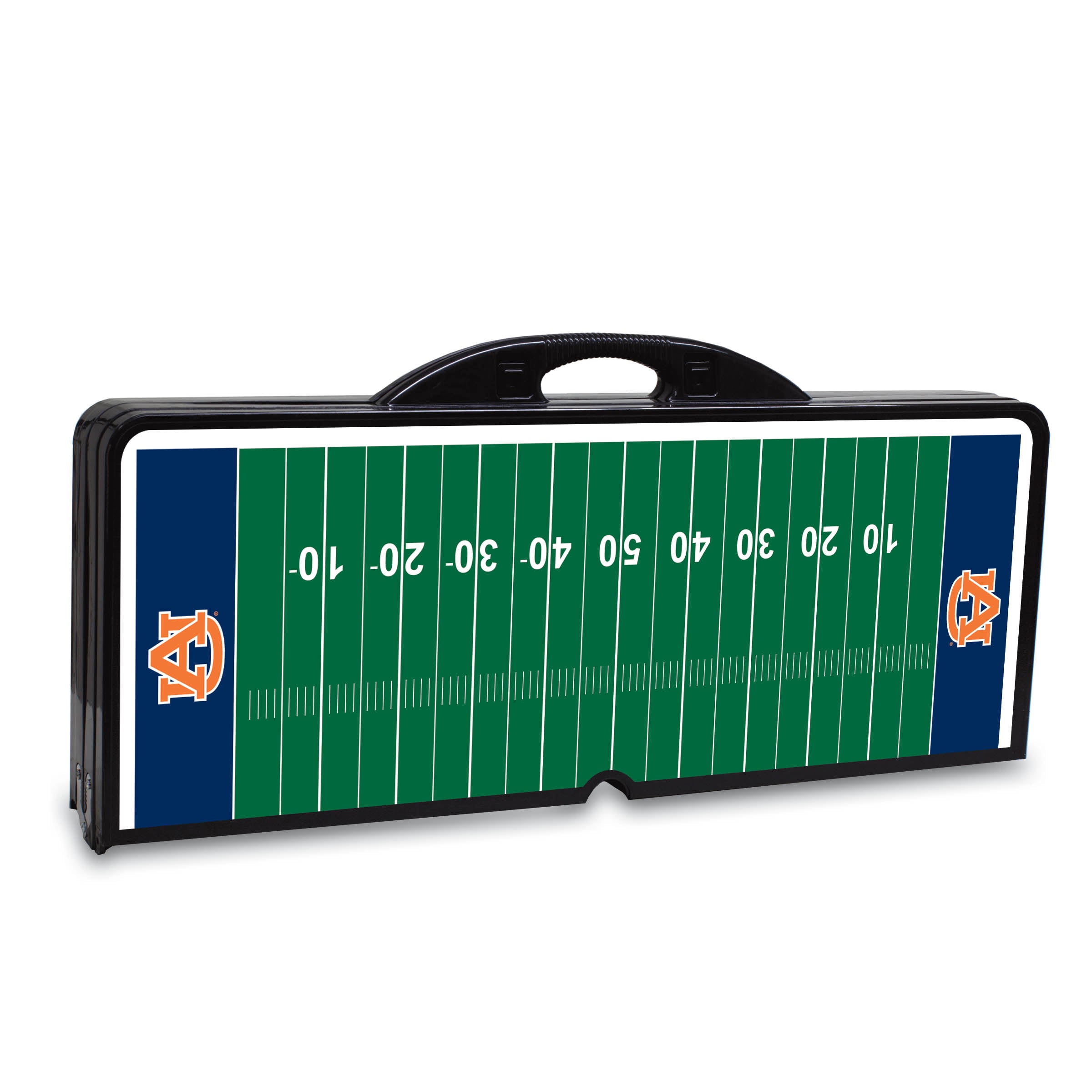 Auburn Tigers Football Field - Picnic Table Portable Folding Table with Seats