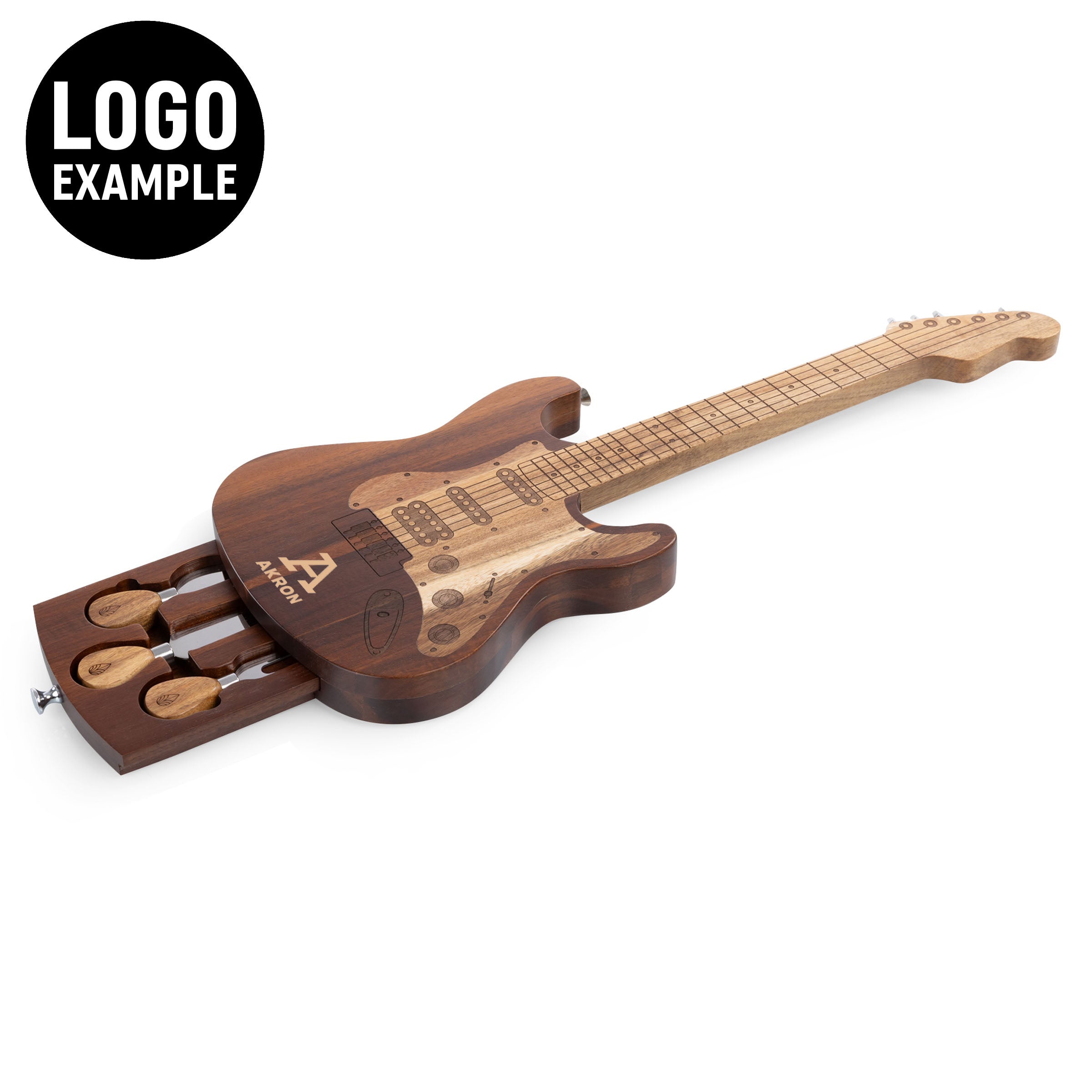Guitar Legend Cheese Board & Tools Set