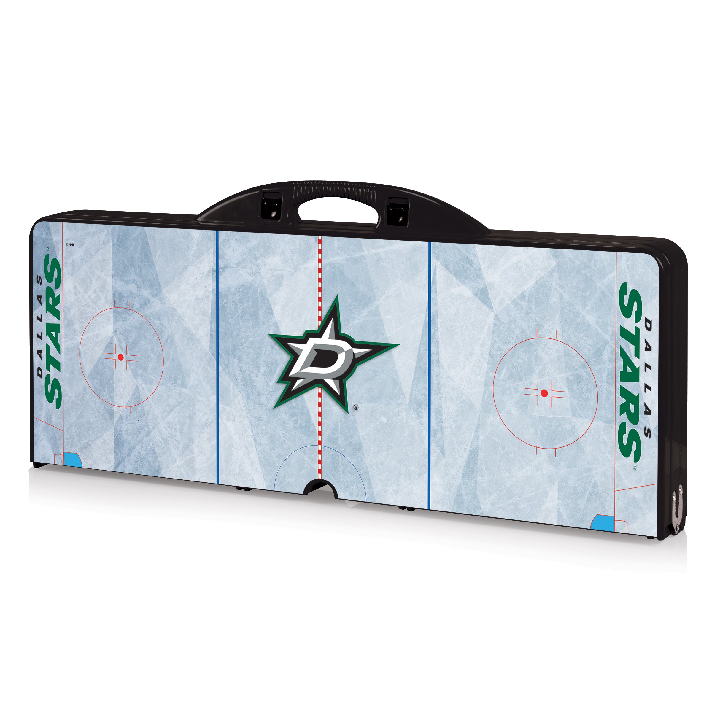 Dallas Stars Hockey Rink - Picnic Table Portable Folding Table with Seats