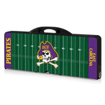 East Carolina Pirates Football Field - Picnic Table Portable Folding Table with Seats