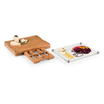 Washington Commanders - Concerto Glass Top Cheese Cutting Board & Tools Set