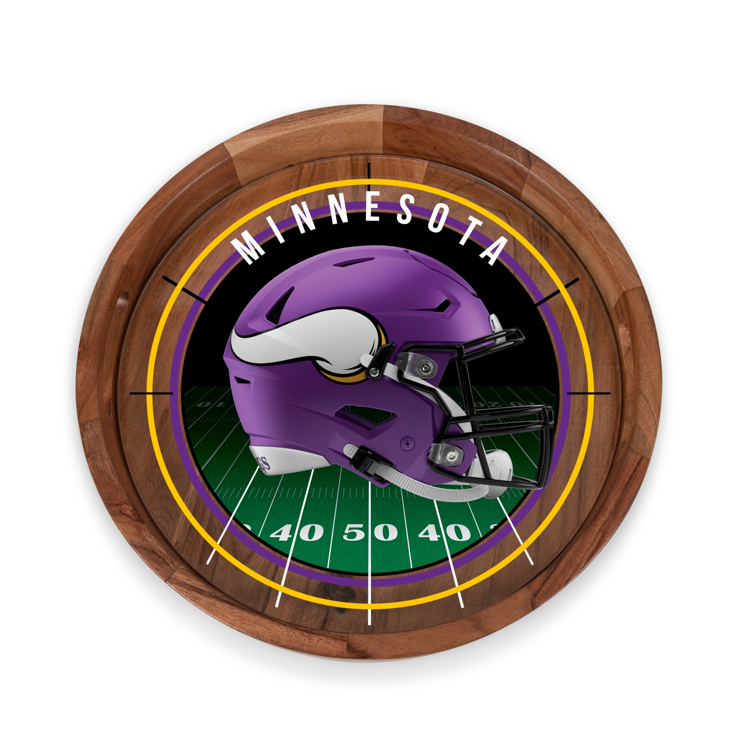 Minnesota Vikings - Barista Serving Tray with Glass Insert