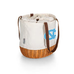 North Carolina Tar Heels - Coronado Canvas and Willow Basket Tote