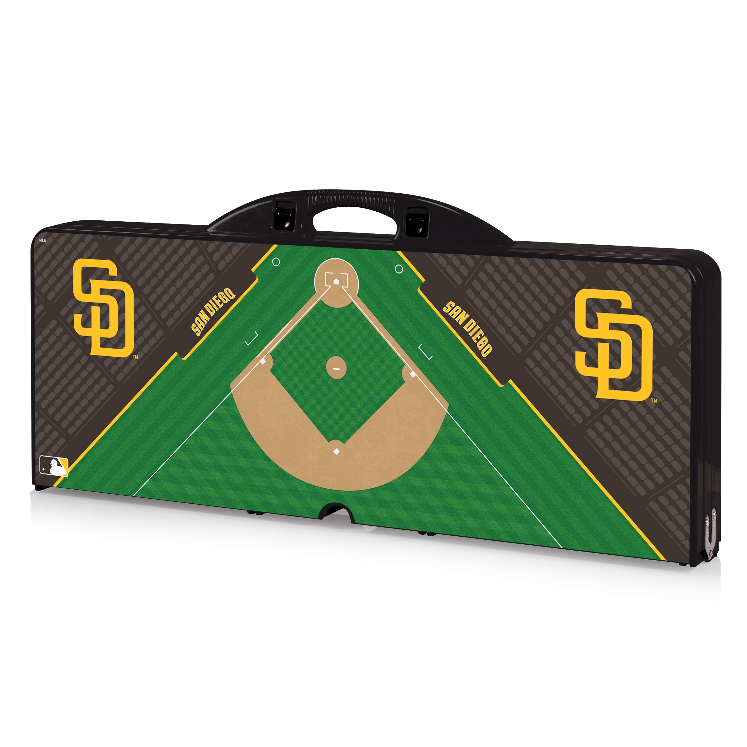 San Diego Padres Baseball Diamond - Picnic Table Portable Folding Table with Seats