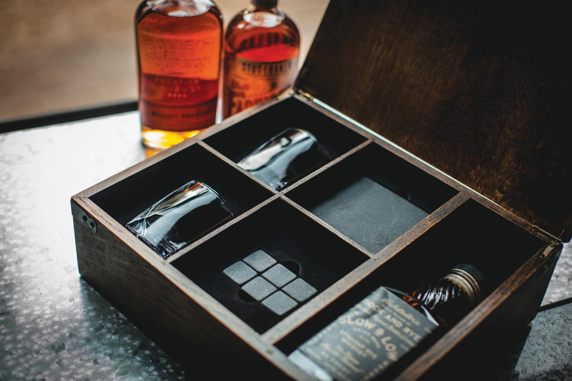 Detroit Lions - Whiskey Box Gift Set