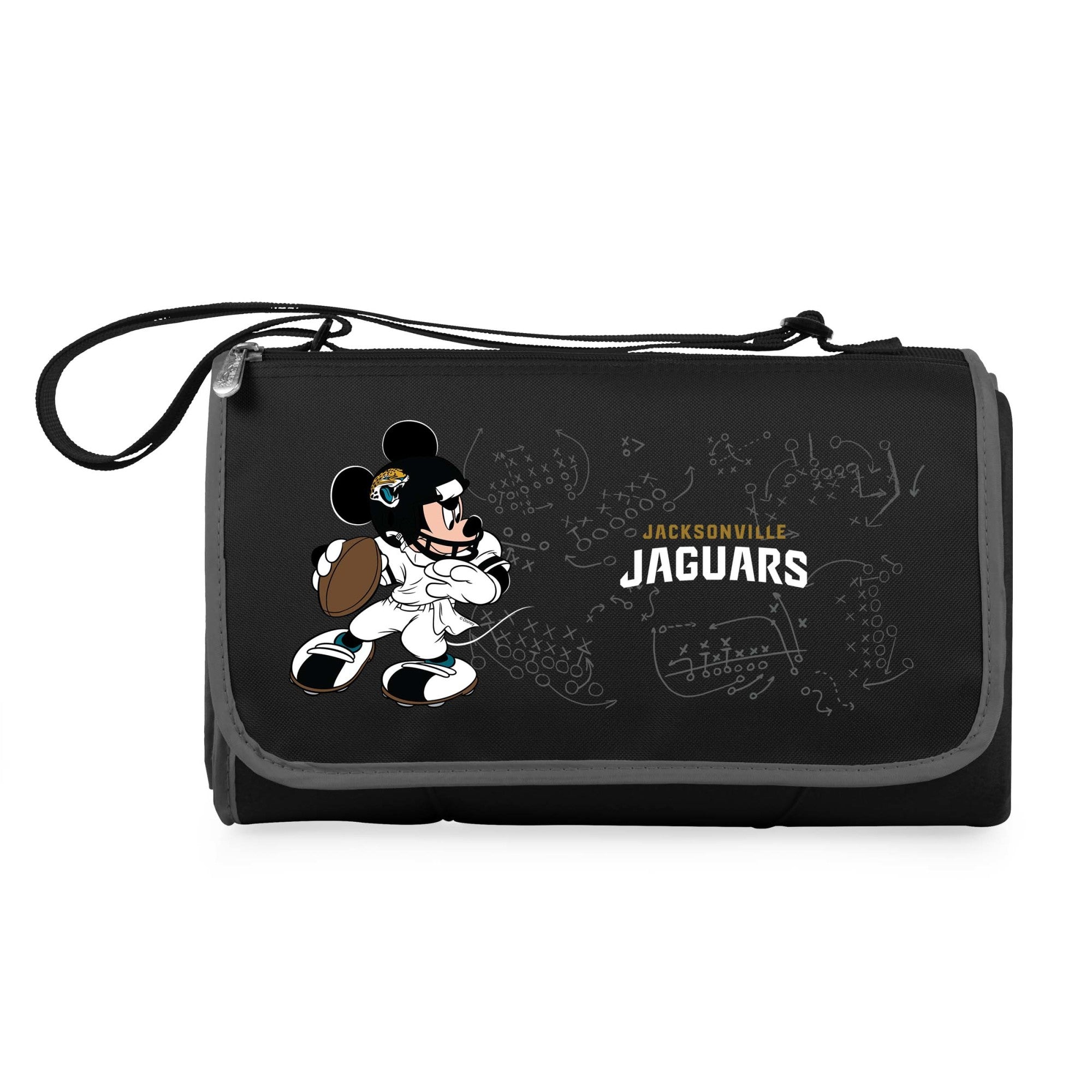 Jacksonville Jaguars Mickey Mouse - Blanket Tote Outdoor Picnic Blanket